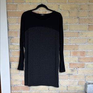 Miik 🇨🇦 Black and Grey Long Sleeve Tunic/Dress